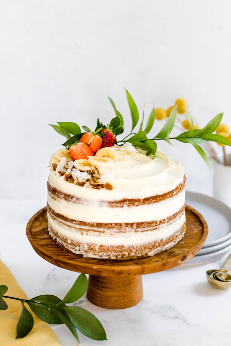 banana cake cream cheese frosting
