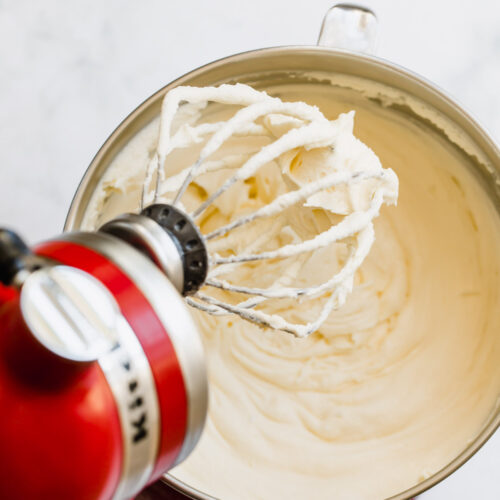 buttercream in mixer