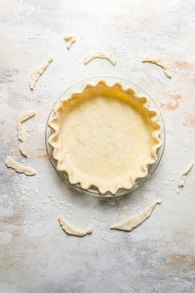 all butter pie crust in pan unbaked