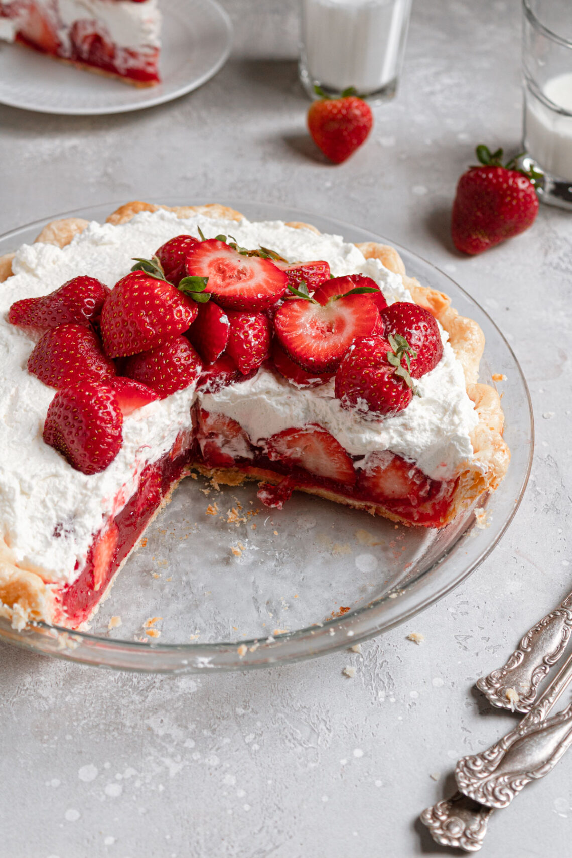 strawberry jello pie