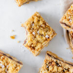 squares of carmelitas on white board