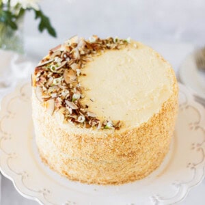 Finished Italian cream cake