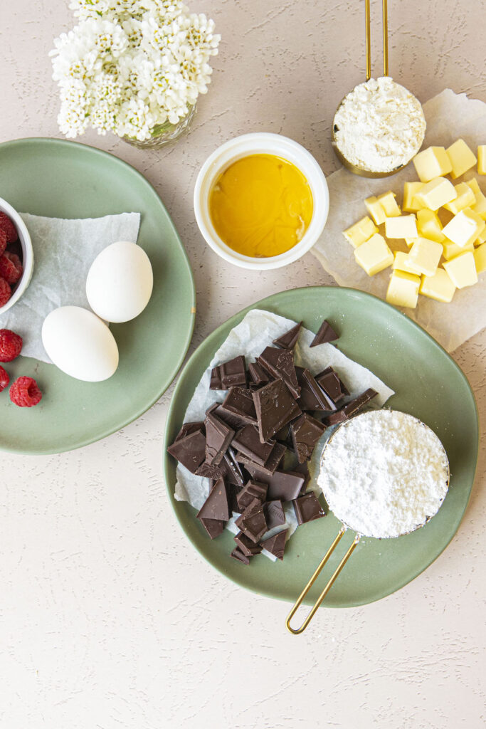 top down view of ingredients