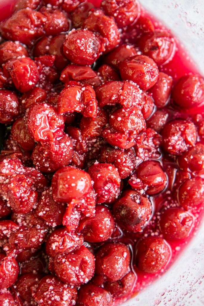 cherry filling mixed