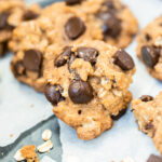 oatmeal chocolate chip cookies on a plate