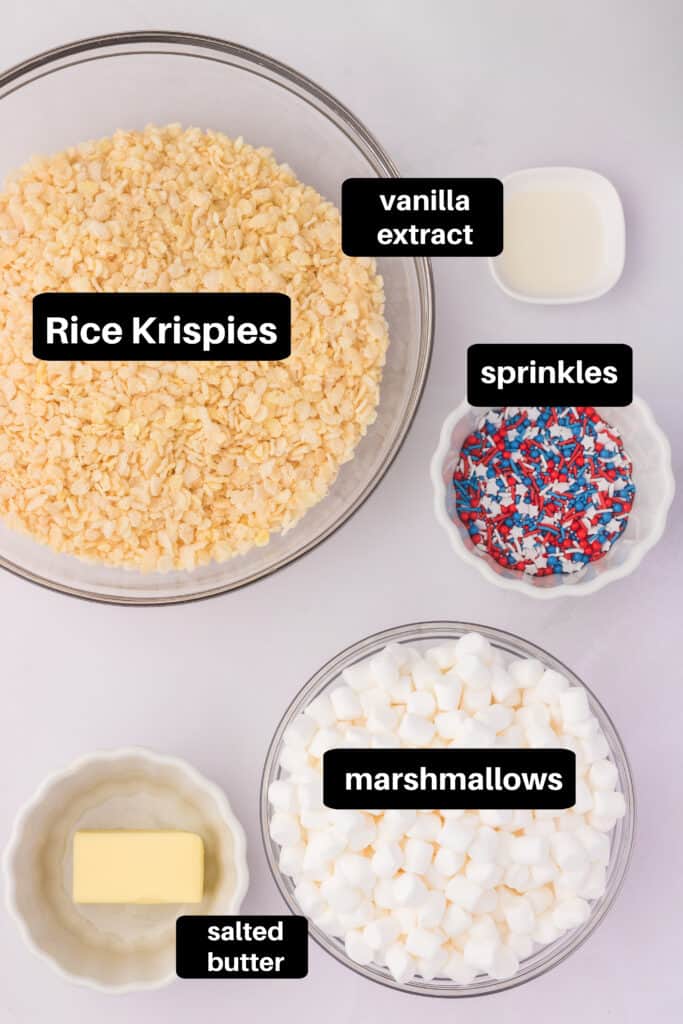 4th of july rice krispies treats ingredients