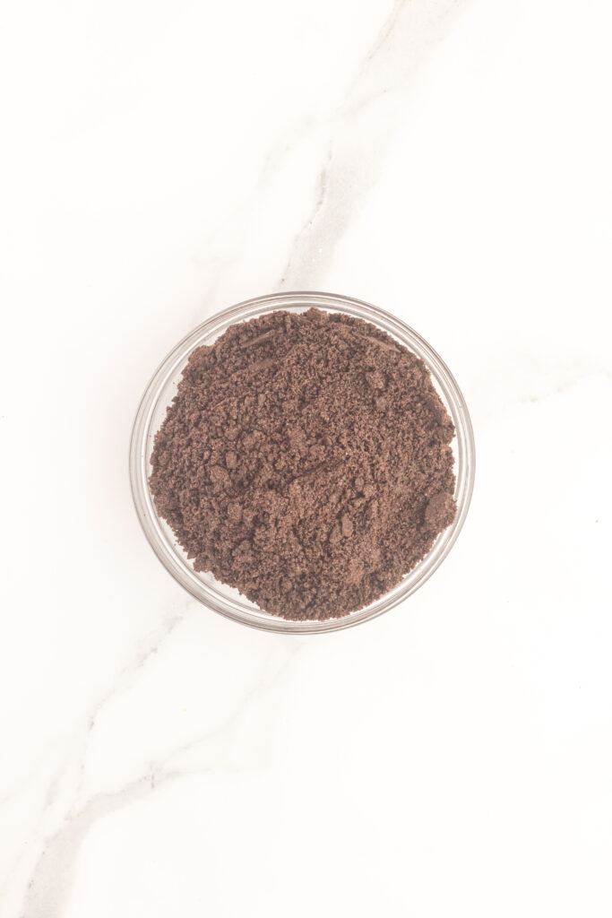 bowl of crushed oreos